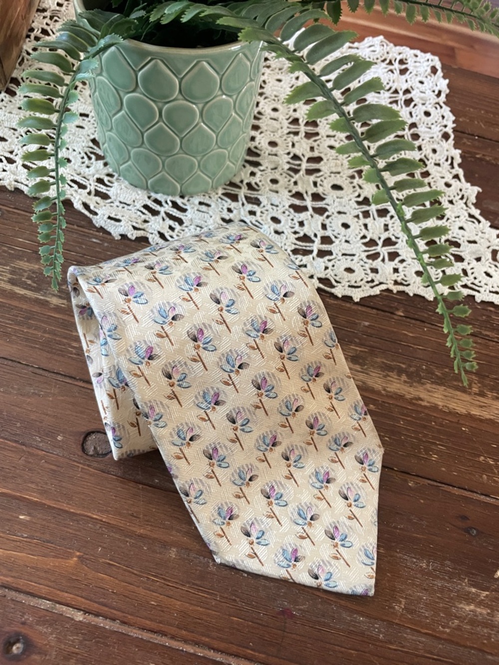 Ermenegildo zegna Men's Floral Silk Tie